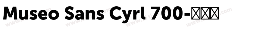 Museo Sans Cyrl 700字体转换